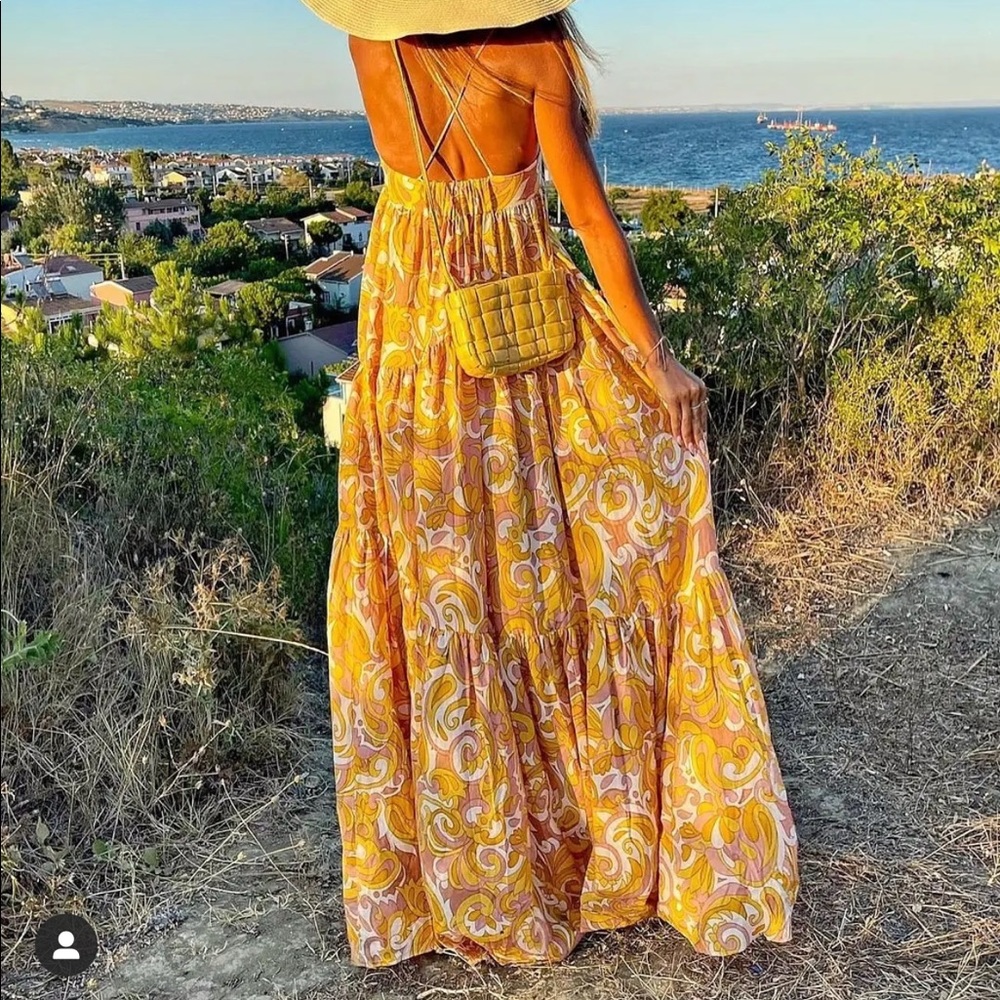 Mango committed collection maxi dress bloggers fav